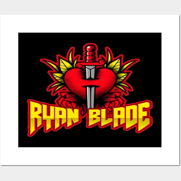 Ryan Blade Logo 1 Wall Art by SGW Backyard Wrestling